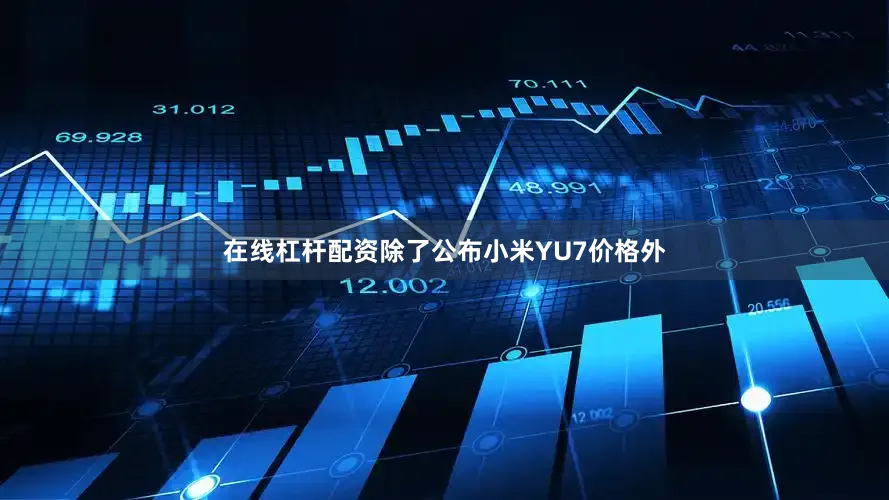 在线杠杆配资除了公布小米YU7价格外